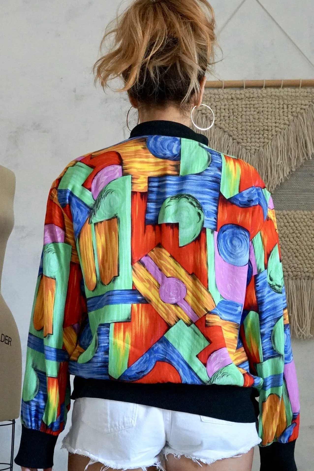 Vintage Bedazzled Rainbow Track Jacket