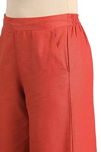 W for Woman Women's Pants (19FEW60234-211554_Red_L (12))