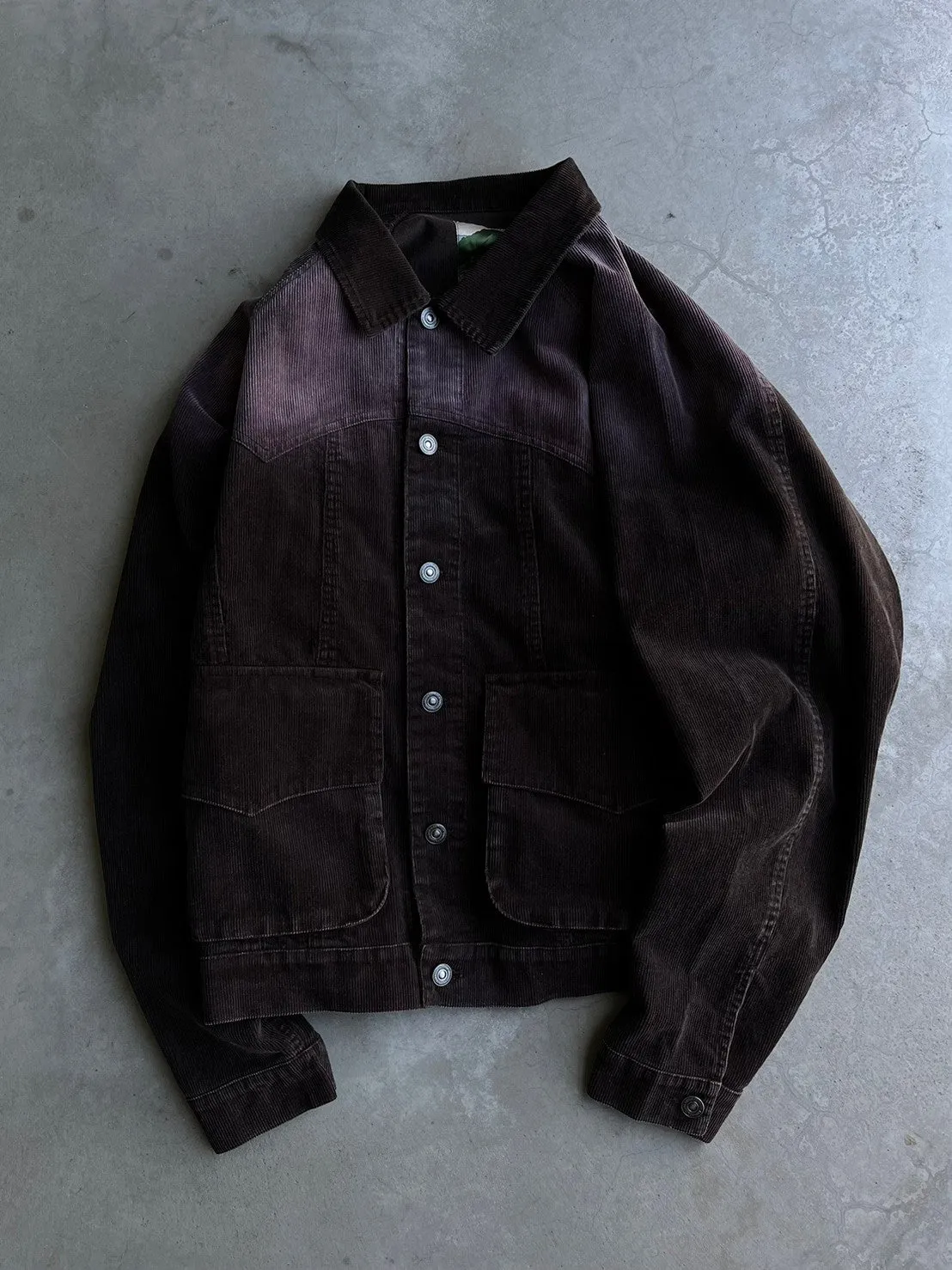 Western corduroy military jacket