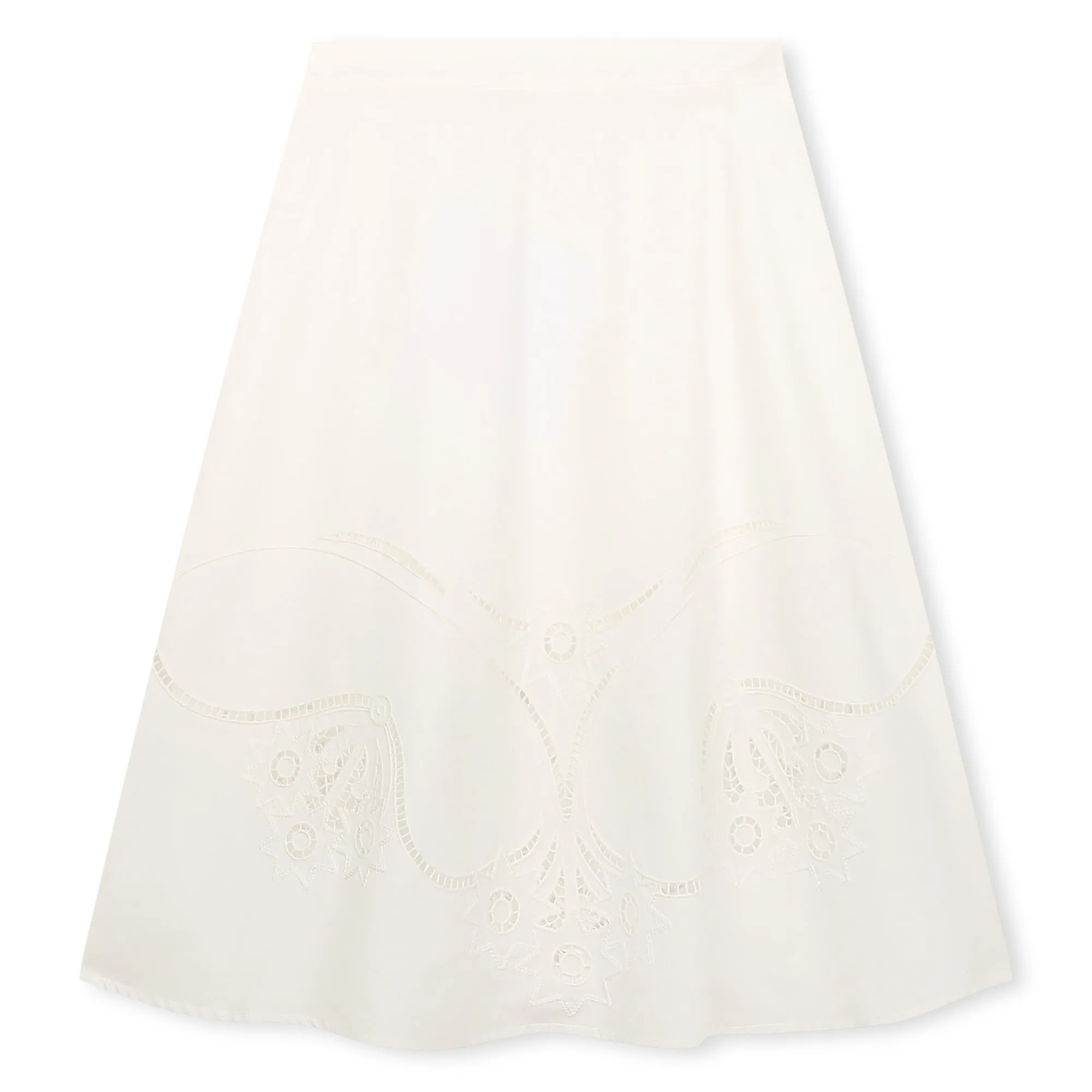 White Mini Me Long Skirt