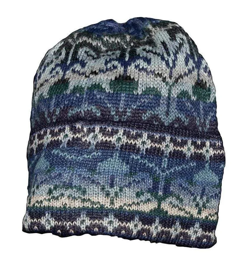 Winter Blue Alpaca Hat