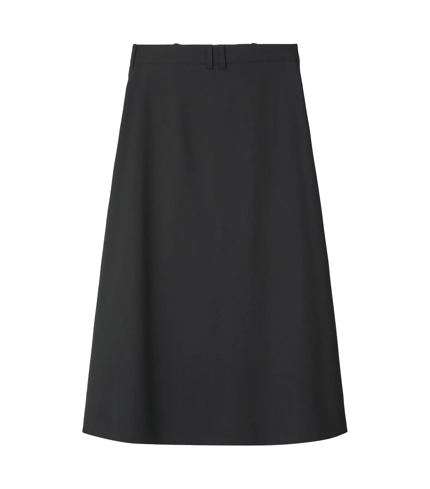 Wool Fabric Skirt Black