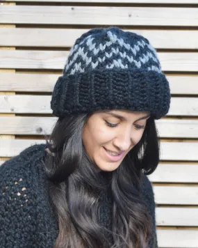 ZigZag Beanie - Downloadable Chunky Knitting Pattern